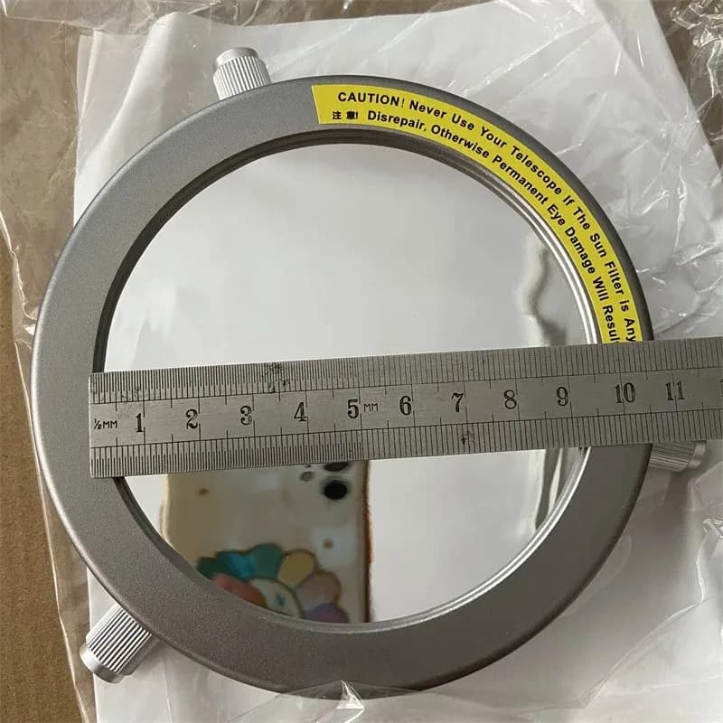 1PC 70-92mm Solar Filter Baader Film Metal Cover for Astronomical Telescope Astro Solar Objective Lens Sun Filters
