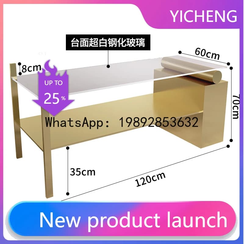QQ Clothing Store Island Table Flowing Water Table Stainless Steel Display Stand Buyer Store Storage Display Stand