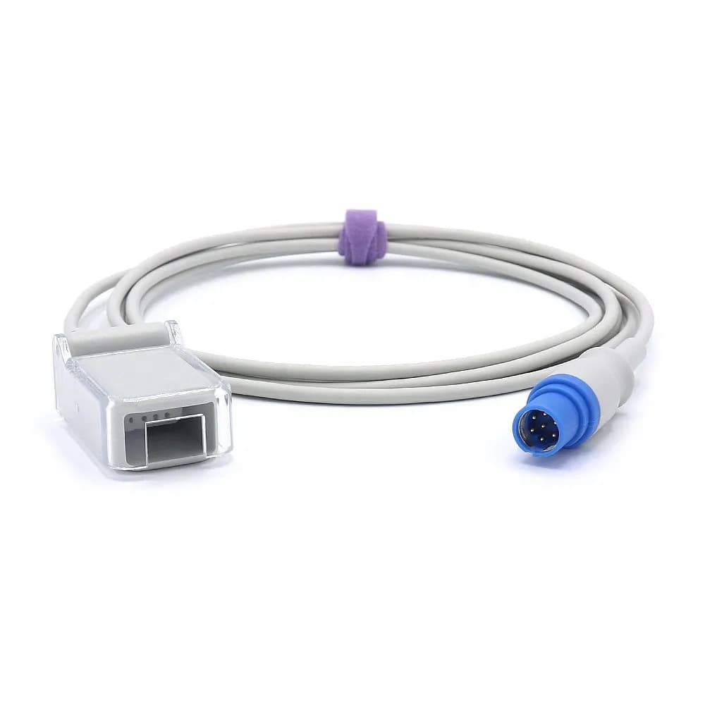 Compatible Reusable Spo2 Cable Dragers  3375834 Extension Wire 7-pin