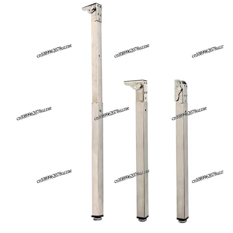 Stainless Steel Cassette Folding Retractable Foot RV Bar Dining Table Legs Push-Pull Speed Adjustment Portable Accessories