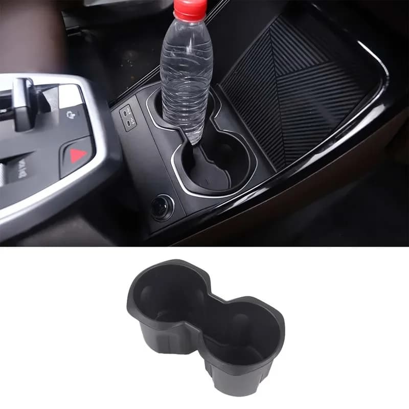 TPE Center Control Armrest Storage Box Water Cup Bottle Drinks Holder Container Accessories Interior For BMW X1 U11 2023 - 2025