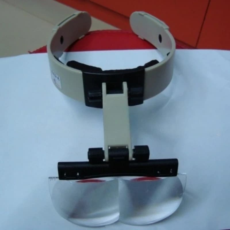 1.2X 1.8X 2.5X 3.5X Magnifying Glass with Light Helmet Headband Binoculars Magnifier Jewelry Repair Reading Helping Hands Loupe