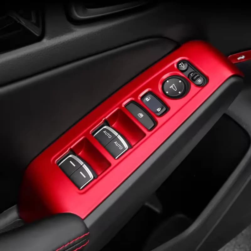 For Honda Civic 11th Gen 2022-2023 Car Window Switch Panel Trims ABS Carbon  Decorative Interior Auto Modeling Accessories