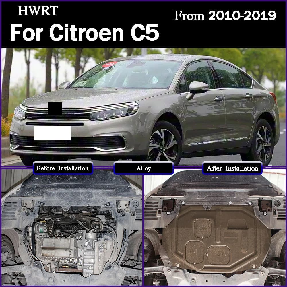 Under Engine Guard Splash Shield Mud Fender Cover Plate Fender Mudguard Protector For Citroen‌ C5 2010-2019 1.6T 1.8T