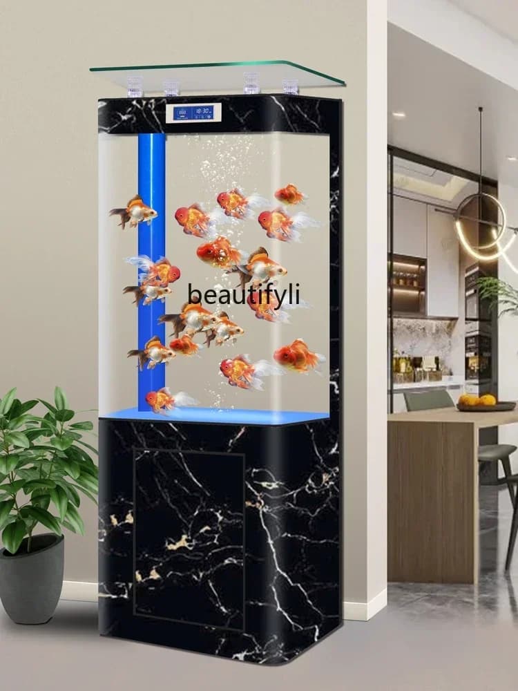 ss cn8350 ss 8350 Fish Tank Living Room Home Vertical Bottom Filter Small and Medium-Sized Square VAT Integrated Ecological Chan