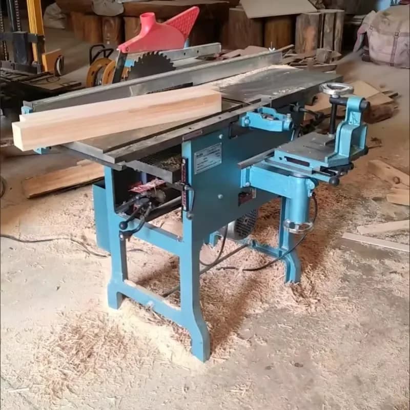 ML393A Wood Planer Thicknesser Saw Mortiser 4 in 1 Combined Woodworking Machinery for Furniture Factory Wood Shop