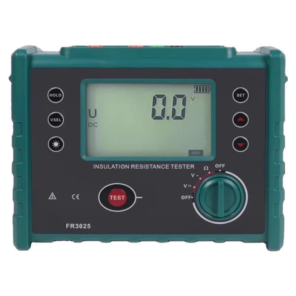 FR3025 FR3025E High Voltage Digital Megohmmeter 2500V Insulation Resistance Impedance Measuring Instrument for Electrician