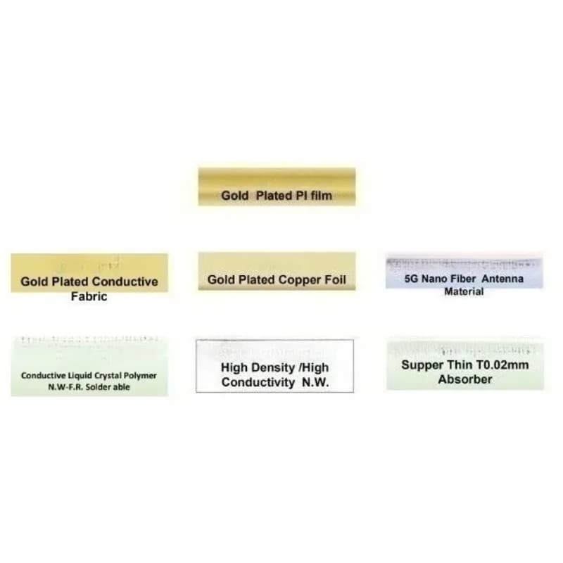 Amber Copper Plated PI Film Accessory EMI Shielding Substrate Sheet Resistance 0.05Ω Lab Electronic Research Parts
