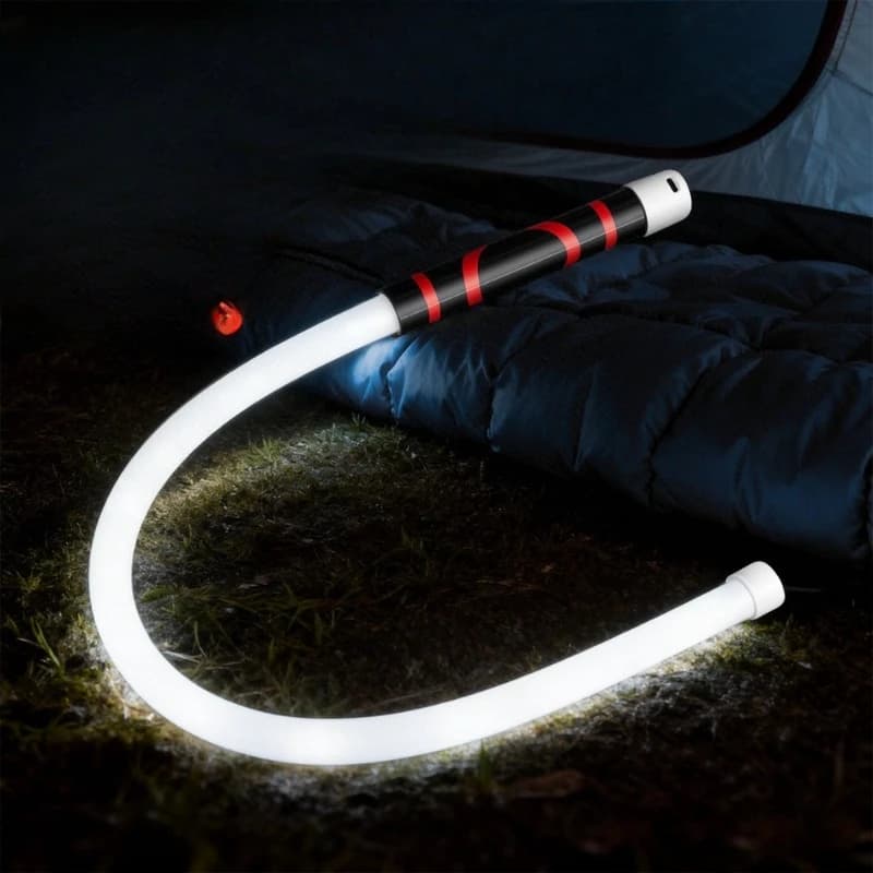 Bendable mechanical light, portable flashlight, work light, bendable LED flashlight