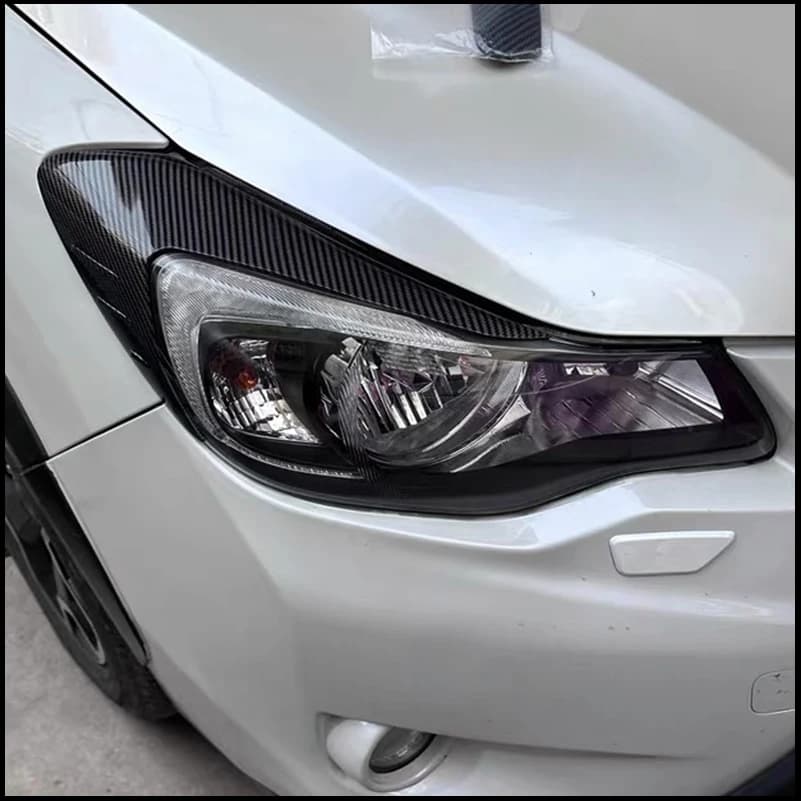 Car styling For Subaru XV 2012-2016 Headlight Eyelid Decorative Frame Cover Sticker Trim Strips Auto Parts Accessories
