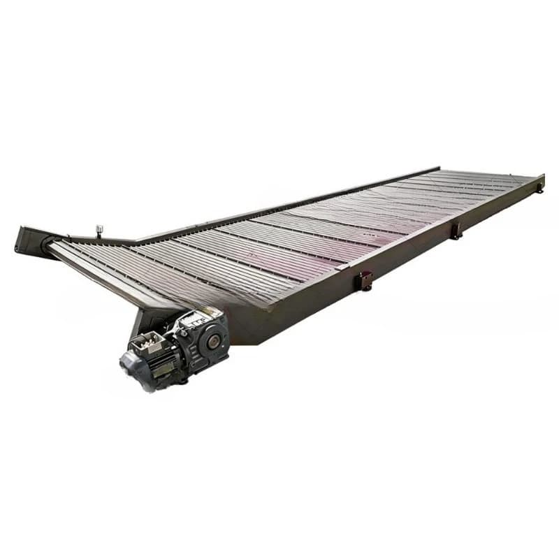 Automatic centralized conveying iron filings stainless steel chain plate chip conveyor