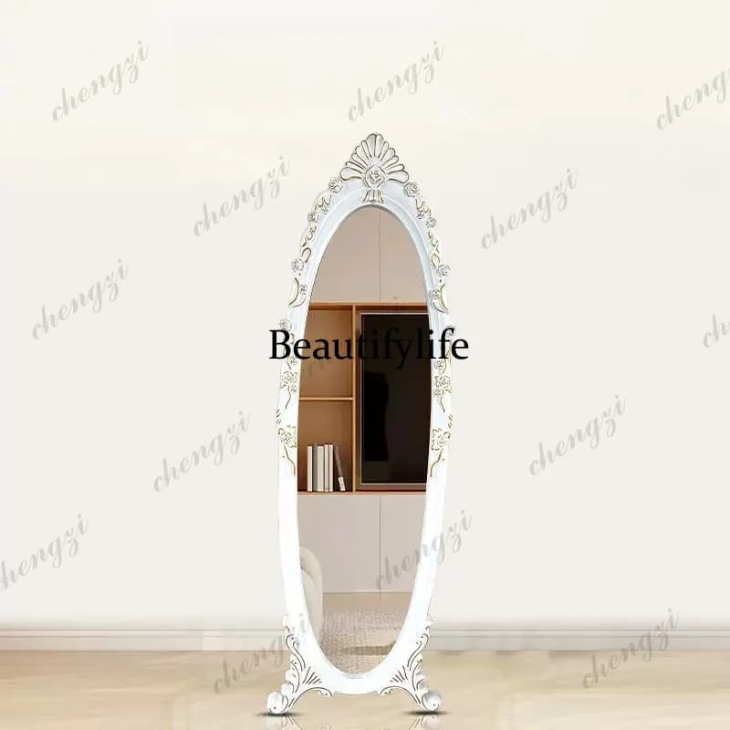 Luxury Vintage Mirror Full Body Standing Nordic Princess Design Mirrors Full Body Living Room Dekoracyjne Lustra Home Decoration