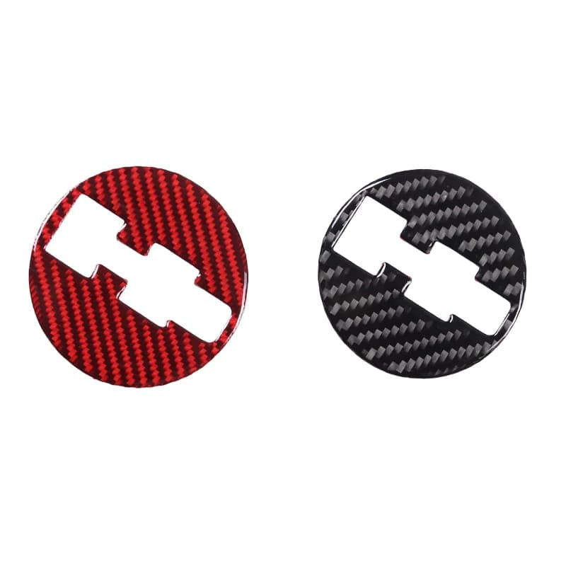 For Hummer H3 2005-2009 Soft Carbon Fiber Car Steering Wheel Logo Cover Trim Sticker Interior Car Modification Accessories