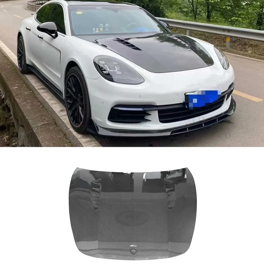 High Quality Carbon Fiber Car Engine Hood  forPorsche Panamera 971 Front Hood Bonnet Cover