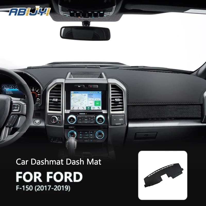 1Pcs Car Dash Mat Dashboard Cover Dashmat For Ford F-150 F150 Lobo Raptor 2017 2018 2019 Interior Accessories