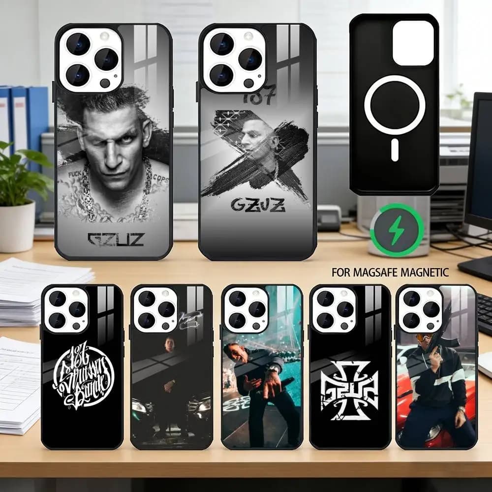 S-StrasseN-B-bande 187 Music Phone Case For iPhone17,16,15,14,13,12,11 Plus,Pro Magnetic For Magsafe Wireless Charging