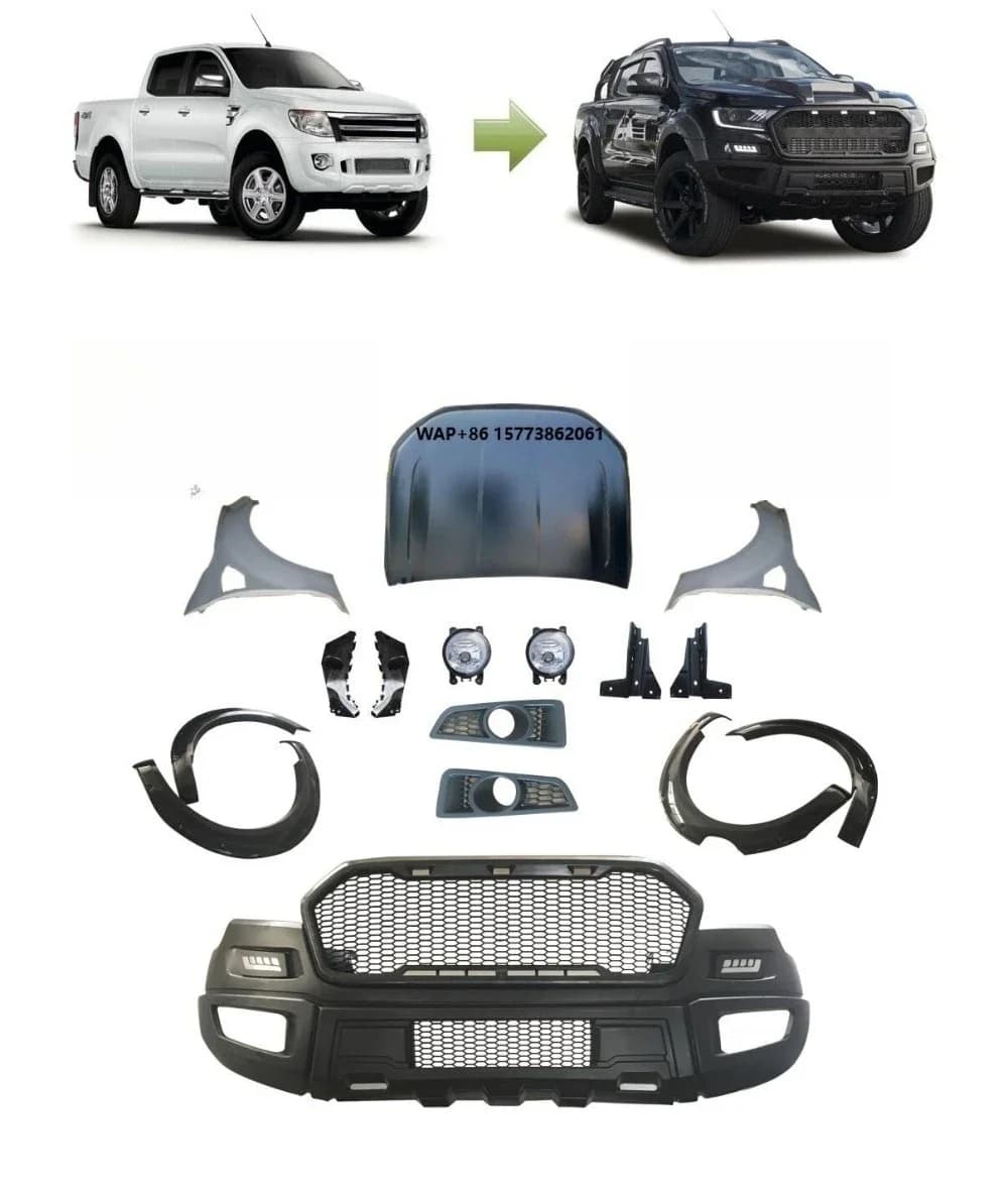 Front Bumper Upgrade Kit Facelift Accessories for 2012 RANGER to RANGER RAPTOR BODY KIT