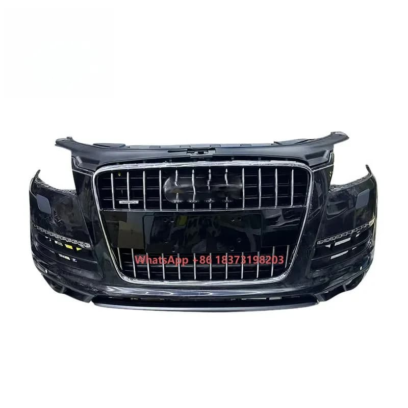 Original For Q7 Body Kit bumper Radiator Engine Hood Grille Brake Light Front Lip of Bumper Front Face Assembly