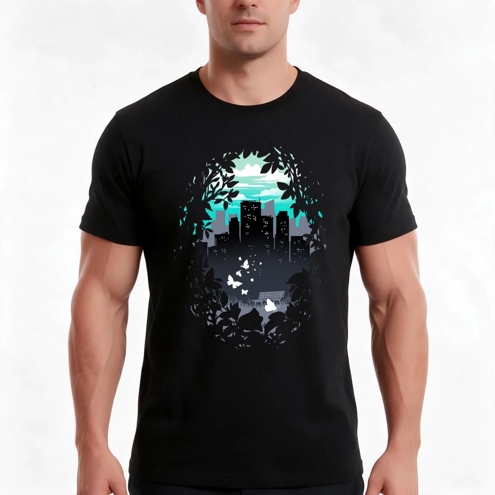 The Secret Place T-Shirt, Summer Casual Cotton Tee, Oversized Streetwear Tops, Vintage Graphic Print, Loose Fit Short Sleeve