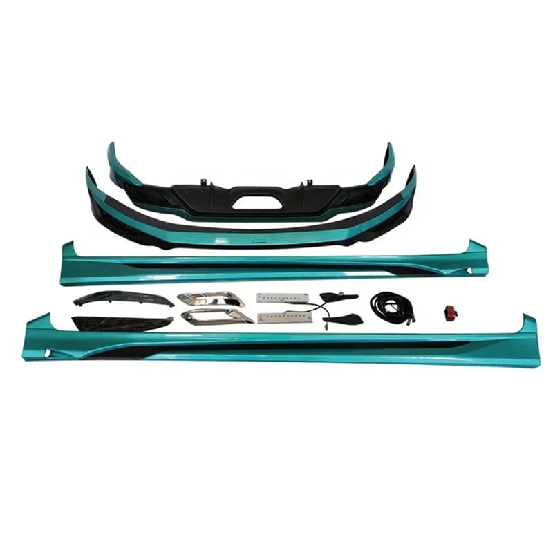 High Quality Body Kit Front Rear Bumper Lip Side Skirts Upgrade Parts Fit for CHR 2019