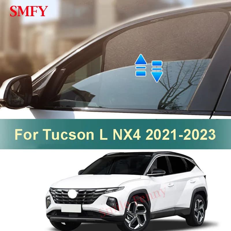 For Hyundai Tucson Long Version NX4 2021-2023 Magnetic Sunshade Sunscreen Sunshield Car Front Rear Side Window Mesh Curtains