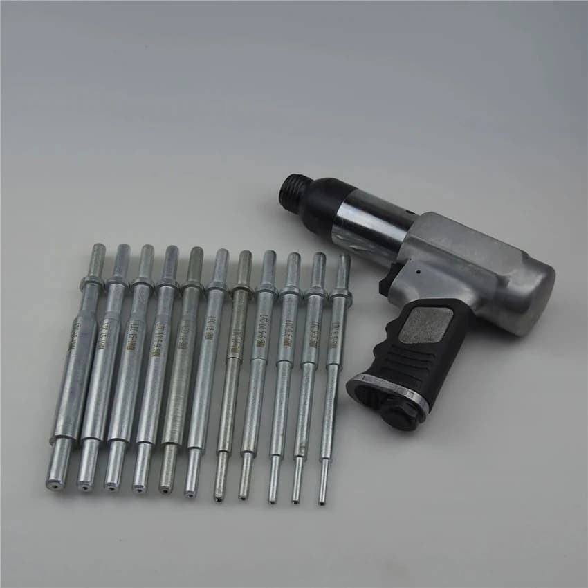 Pneumatic Valve Guide Disassembly Tool With 11 Punch Rods 5/5.5/6/6.5/7/8/9/9.5/10/10.5/11mm