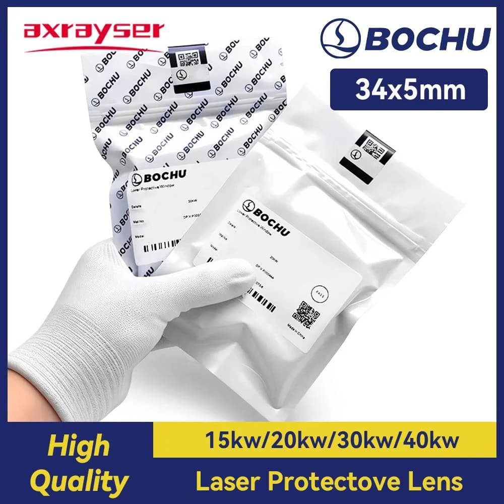 Original BOCHU Laser Protective Lens 34x5 10kw 15kw 20kw 30kw BOCI Under Protective Windows for BOCHU BLT420 BLT421 BLT661