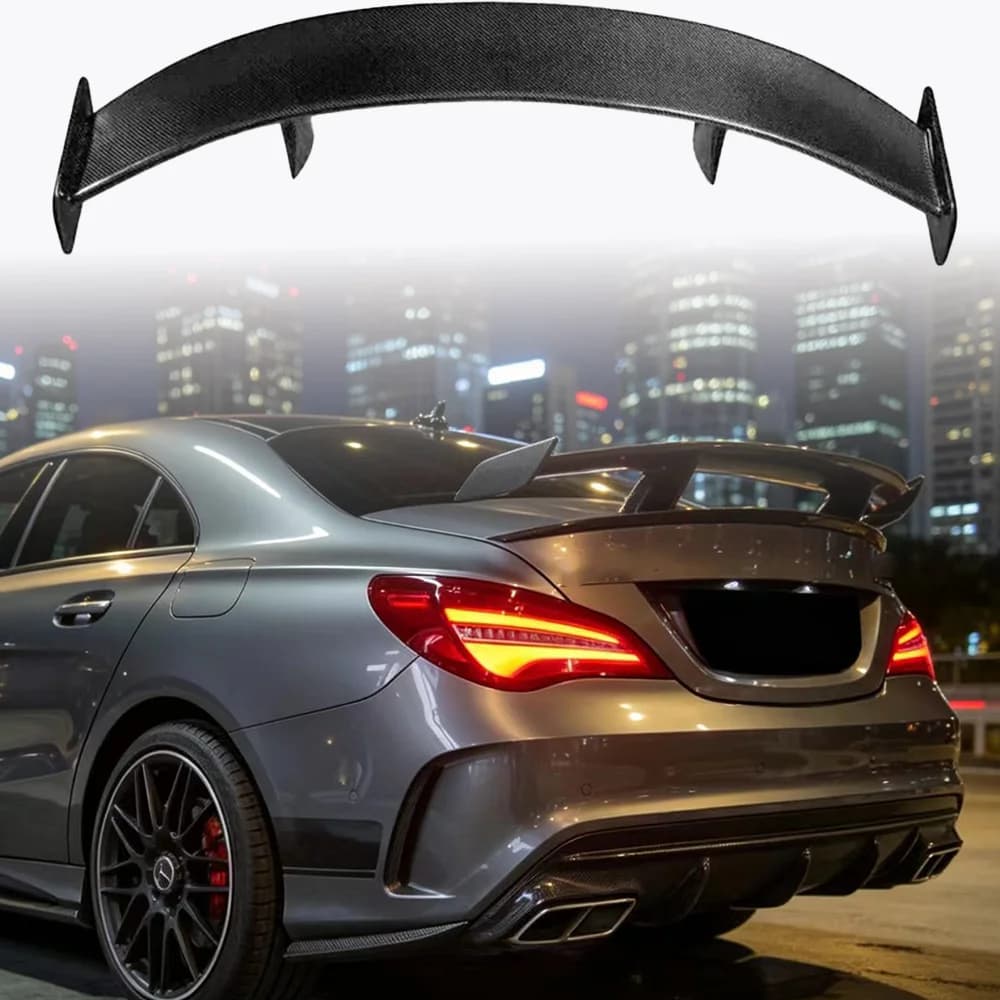 for Mercedes Benz spoiler CLA45 W117 C117100% carbon fiber spoiler rear trunk CLA180 200 250 260 Renntech 2013-2019 rear wing