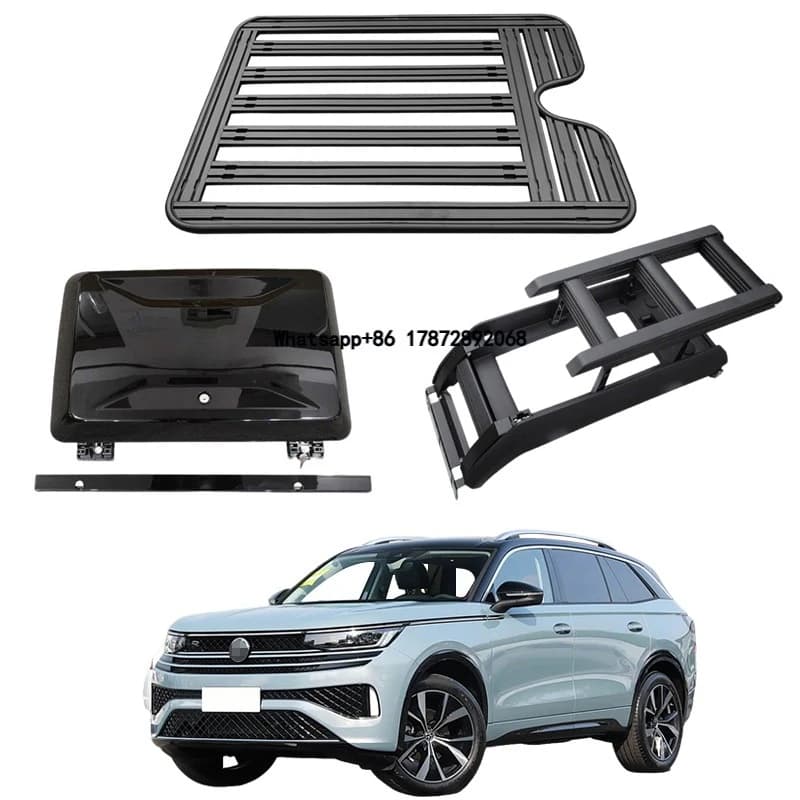 Guality Aluminum Car Roof Cargo Luggage Roof Rack Side Ladder Side Box for for VW Tavendor 2023 2024+