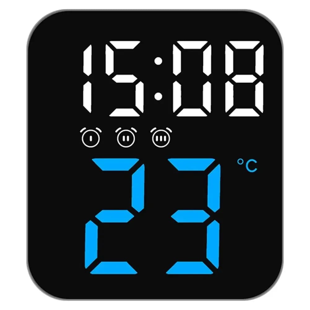 Sophisticated LED Alarm Clock Equipped with Practical Functions such as Adjustable Brightness Easy to Read Temp Displays