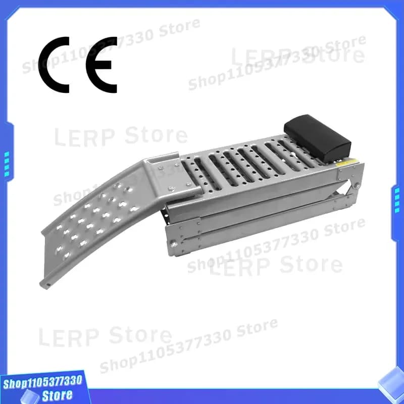 Portable Foldable Steel Ramp for Motorcycle ATV Three Fold Bridge Uphill Board Heavy Duty Loading Dock Accessory for Cross