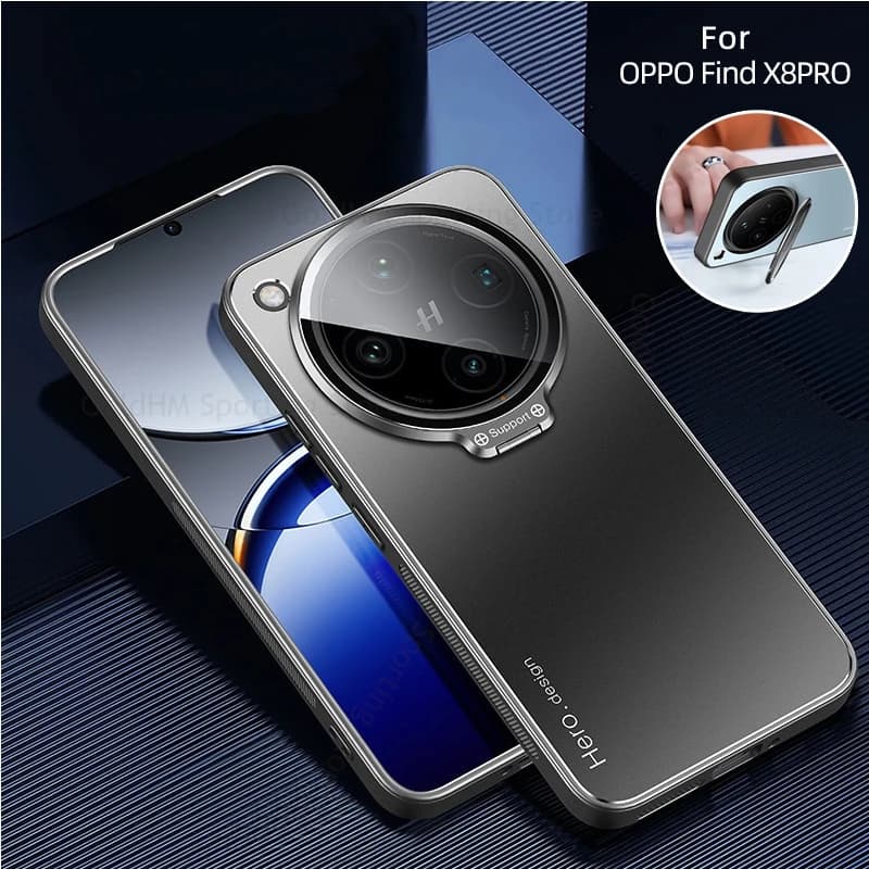 Flip Lens Flim Kickstand Magnetic Case For Oppo Find X8s Plus X7 X8 Ultra Book Stand Cover For Realme GT7 6 Pro Neo7 13 Pro Plus