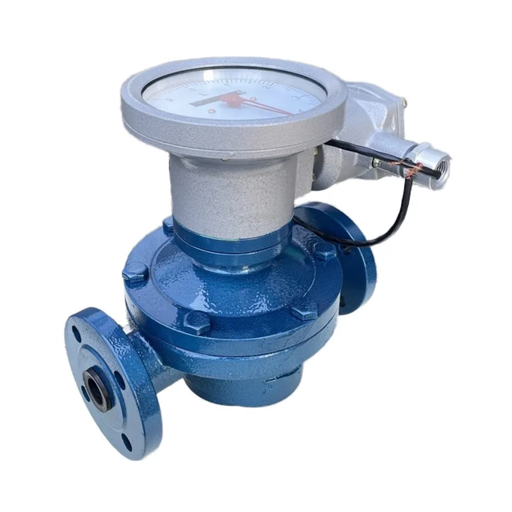 High Viscosity 24V Rs485 DN80 Flow Meter Coconut Oil Oval Gear Level Measuring Instrument