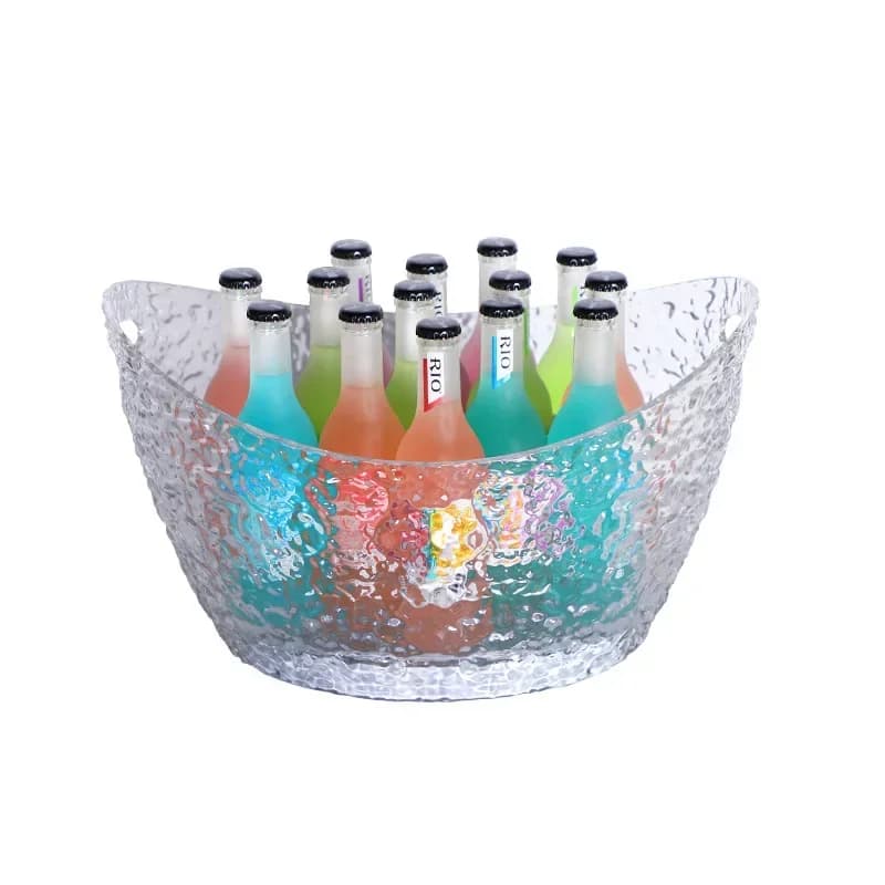 LED bar luminous ingot bucket pattern seal drop resistant champagne bucket transparent KTV beer frame bucket