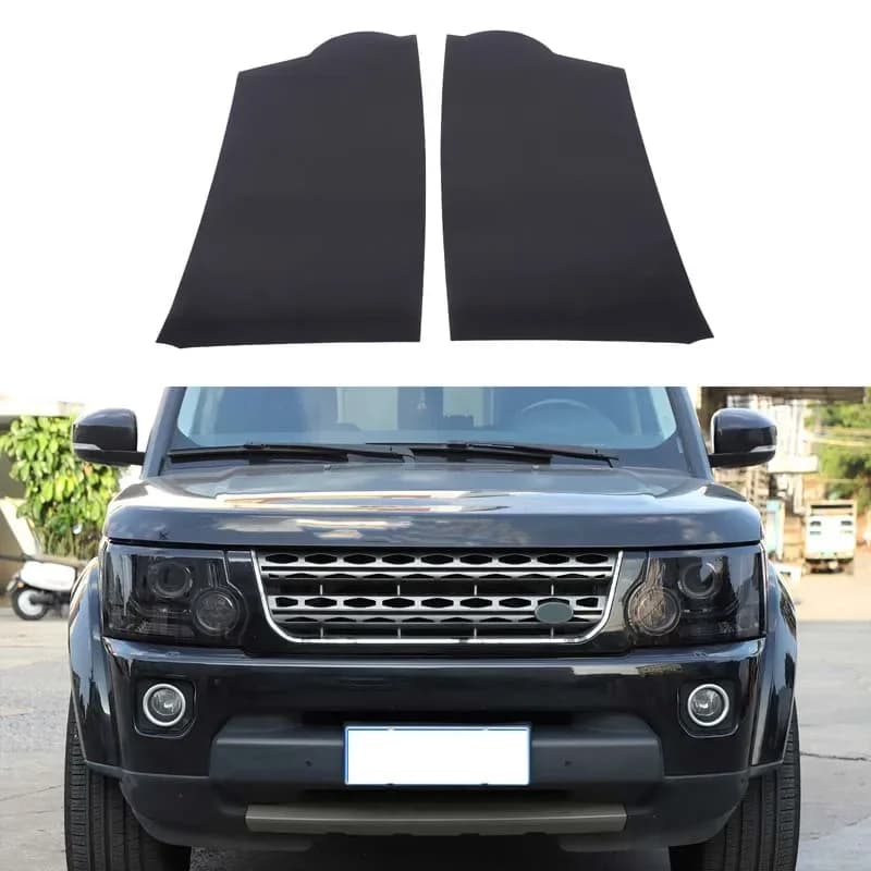 2Pcs TPU black For Land Rover Discovery 4 LR4 2010-2016 car headlight film sticker car exterior modification accessories