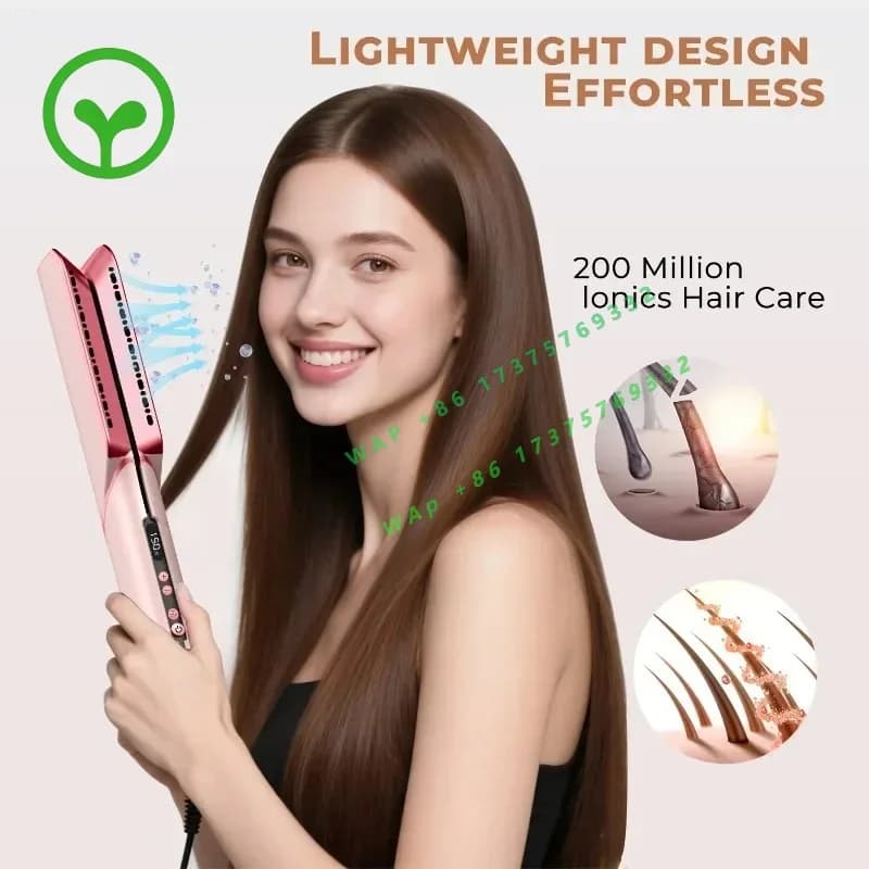 【2026】2-in-1 Negative Ion Hair Dryer & Straightener Wet Dry Dual Use Styling Tool