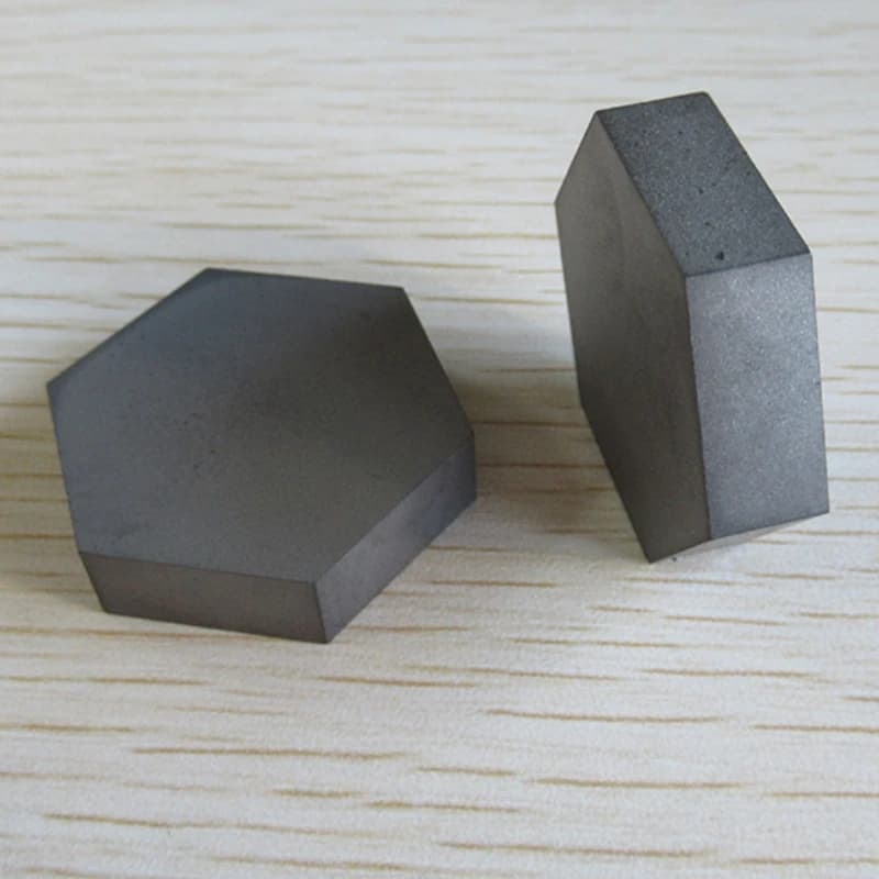 B4C Boron Carbide Ceramic Sheet Hexagonal 30x8/30x10mm for Scientific Research Experiments/customizable