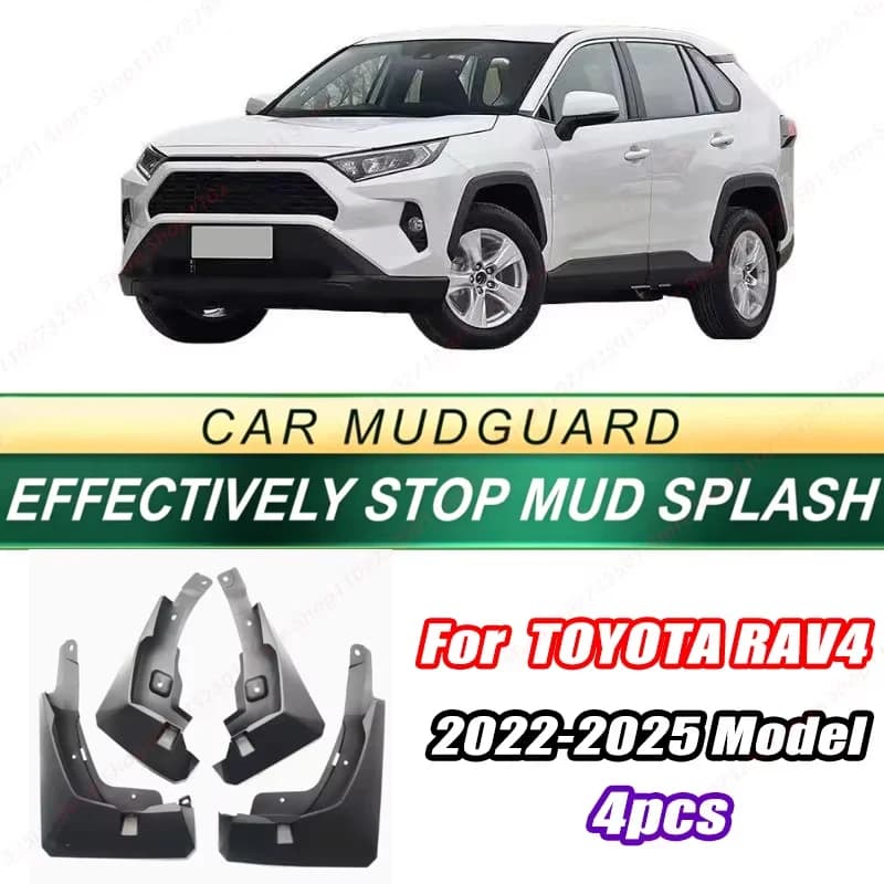 For TOYOTA RAV4 2022-2025 Model 4PCS Front Rear Mud Flaps Splash Guards Fender Mudguards Auto Accessories