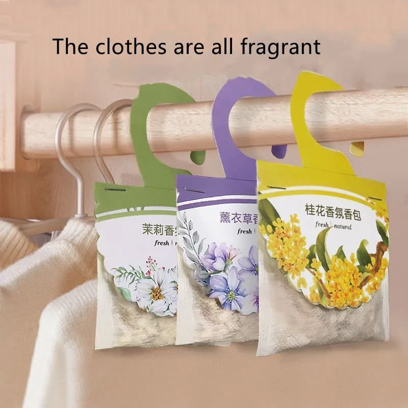 Drawer and Closet Sachet Hanging Bag Natural Sachet Long Lasting Aromatherapy Sachet Bag Deodorizing Air Freshener