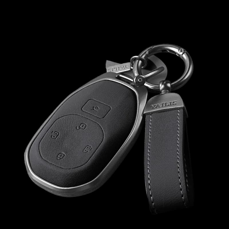 For 2024 GAC Trumpchi E8 Key Case Cover Bag , Leather Car Key Fob Shell, Shockproof Luxury Smart Keychain, Trumpchi Accessories