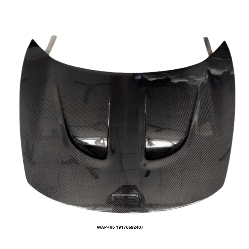 High Quality Carbon Fiber P1 Style Hood Body Kit for 650S New Upgrade Black Screw-On Attachment