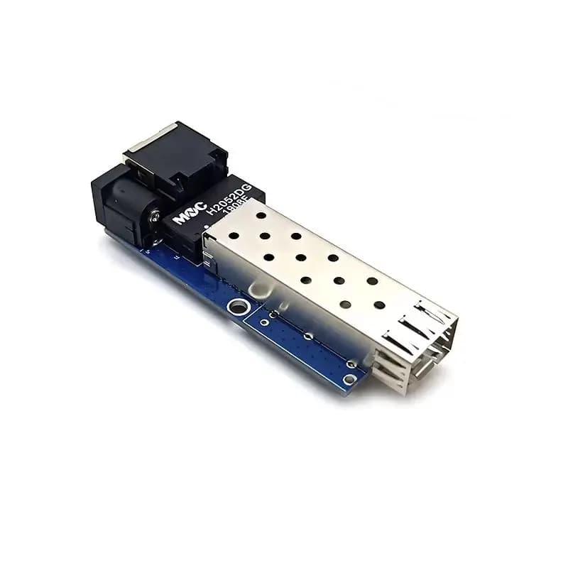 10/100/1000M Mini Media Converter Fiber Optical With 1SFP Slot Small SIze SFP Fiber Converter PCBA