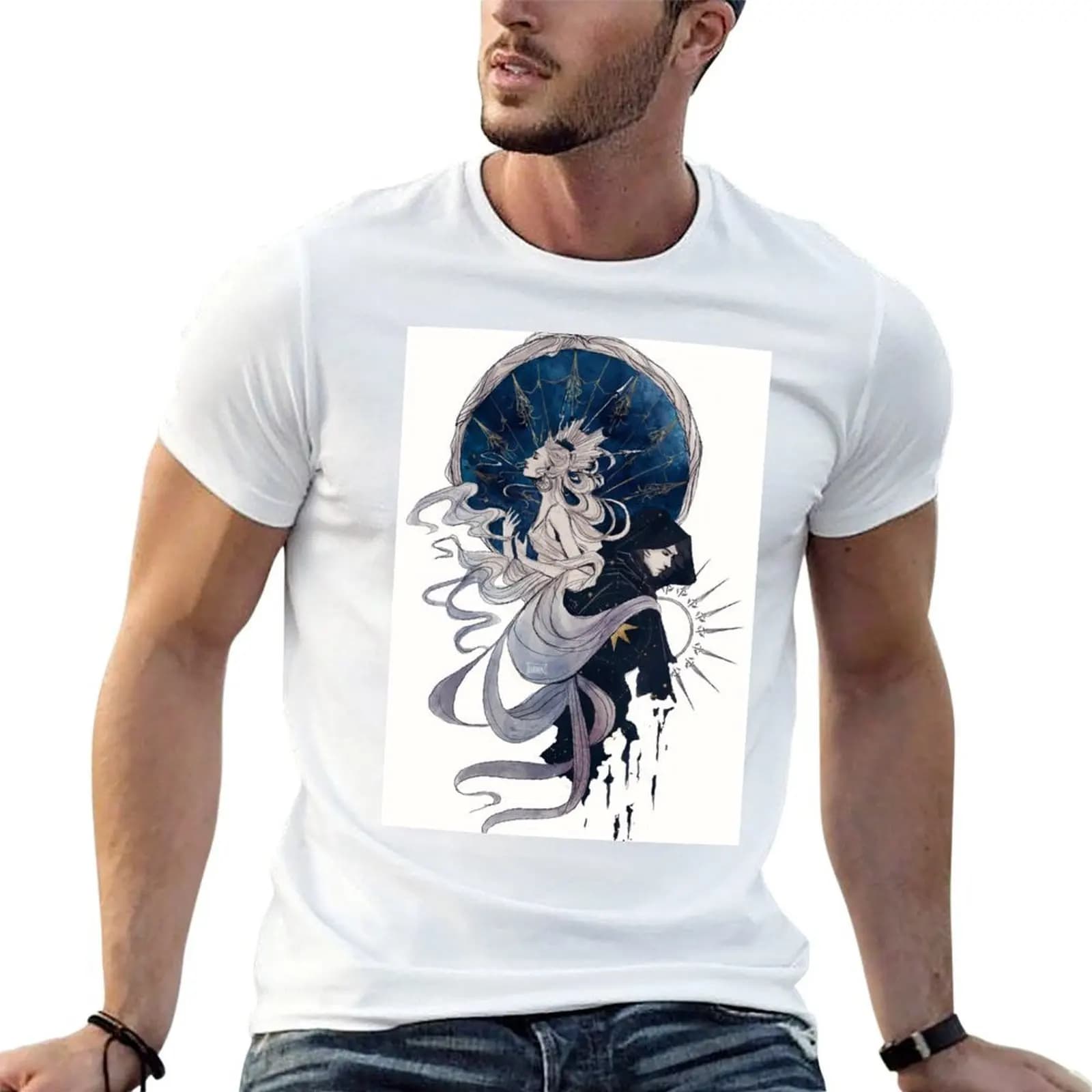 The Sun, the Moon and the Stars T-Shirt shirts graphic tees Man t-shirt mens designer t shirt