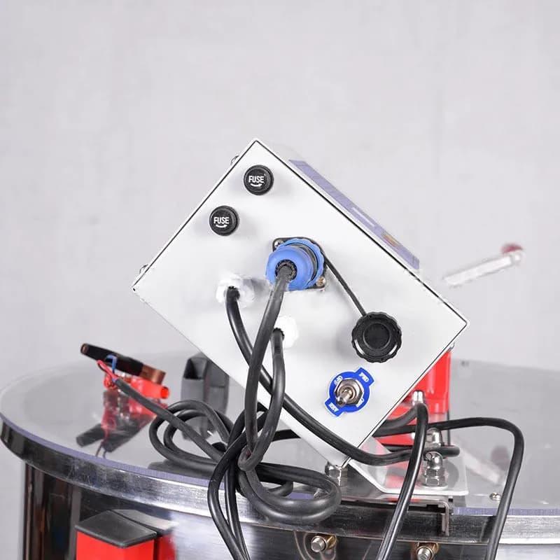Manual and Electric +12V Three Purpose 6 Frames Honey Extractor Honey Extraction Machine