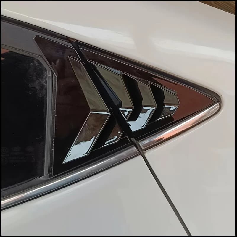 Car Styling For Hyundai Elantra Sedan 2011-2015 Rear Window Shutter Louver Decorative Vent Cover Trim Auto Accessories