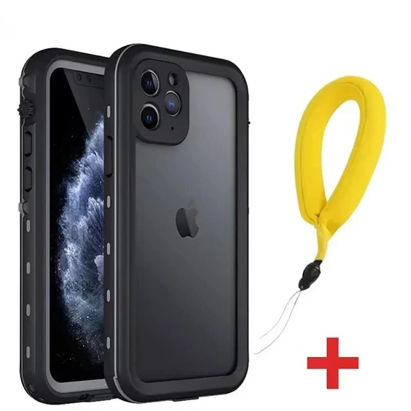 Full Sealed Clear IP68 Waterproof Case For iPhone 16 15 14 13 12 11 17 Pro Max 12 Mini XR Shockproof Cover with Screen Protector