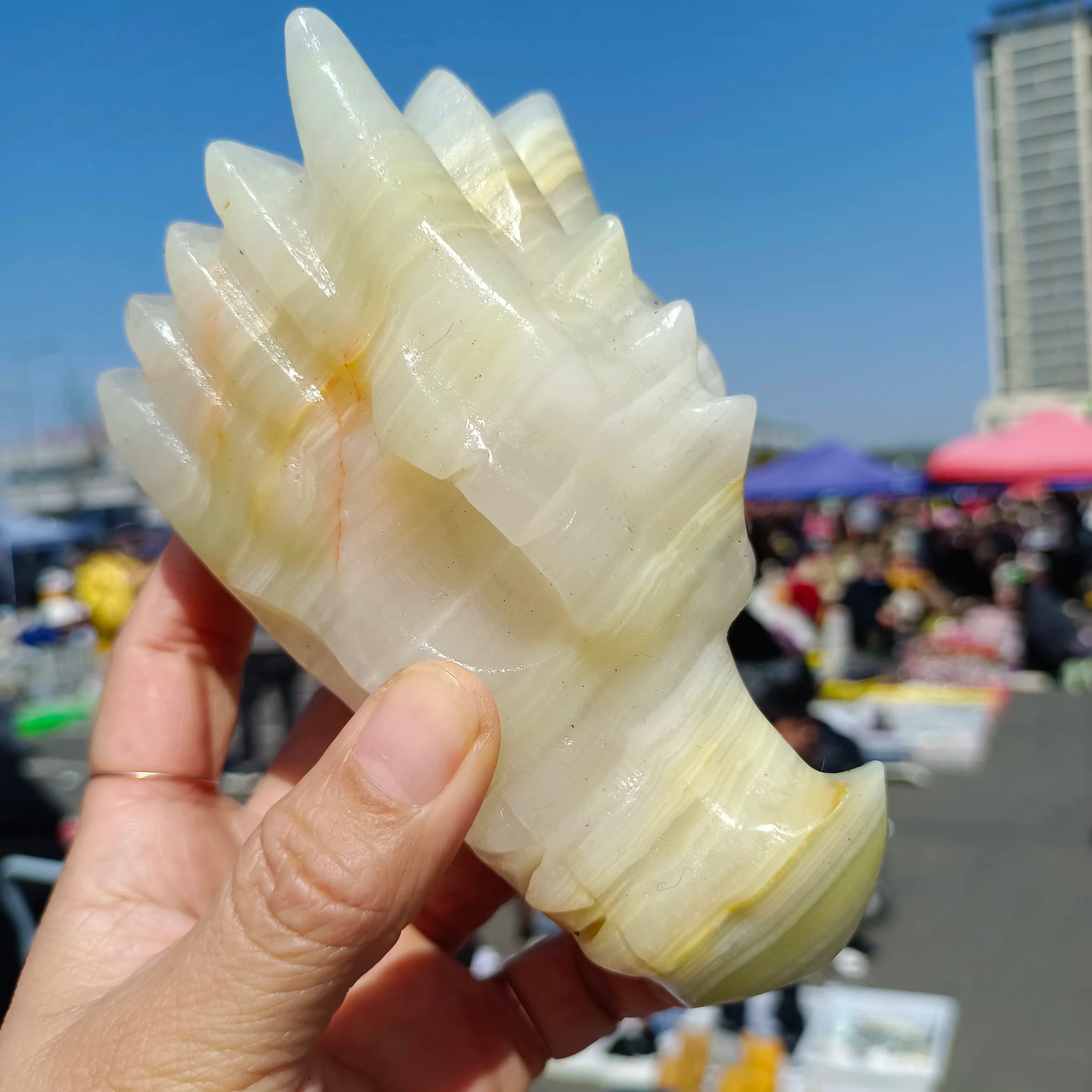 Natural Formed Afghan Jade, Dragon Head, Quartz Crystal Ore Dragon, Mineral, Reiki, Healing, Degaussing Dragon