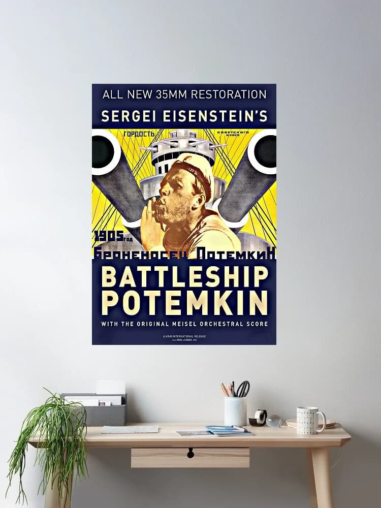 BATTLESHIP POTEMKIN Movie, Art Print Silk Poster Home Wall Decor
