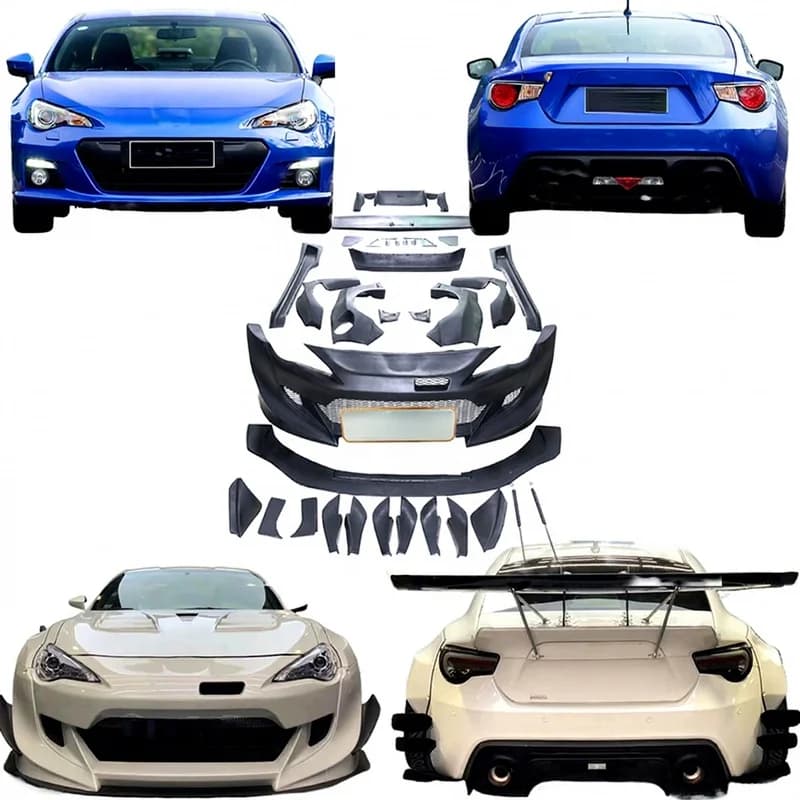 High Quality Rocket Bunny Wide Body Style Body Kit For GT86 Includes Rear Wing Bracket Front Rear Bumper Exterior Upgrade Parts