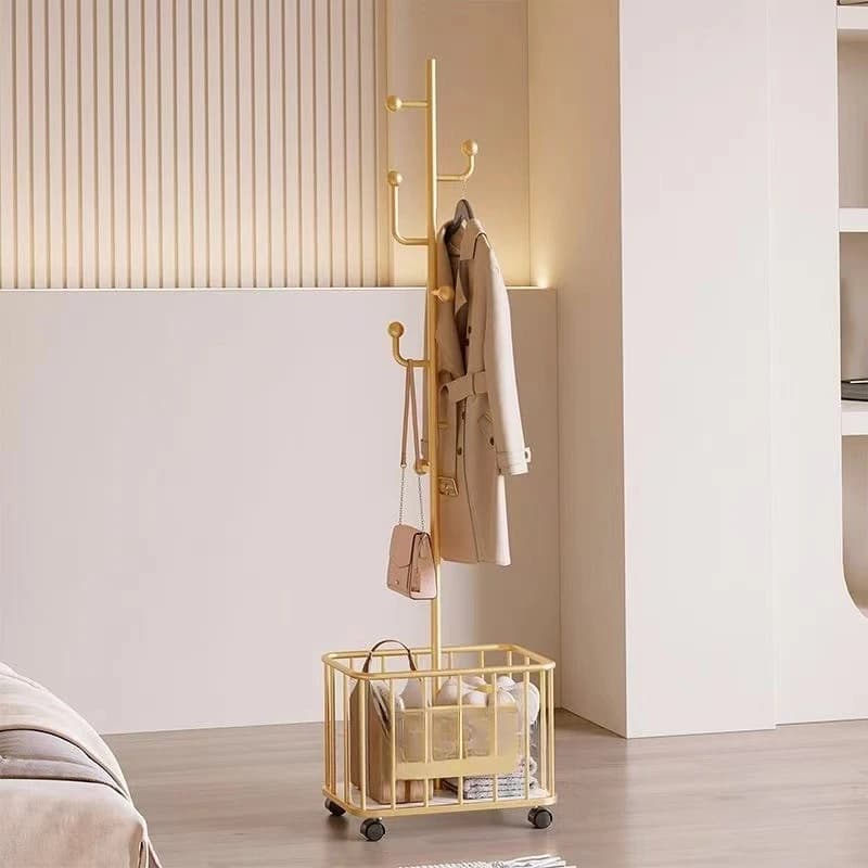 Dirty basket Floor-to-floor hanger Coat rack Bed end Bedside artifact Hanger Shelf